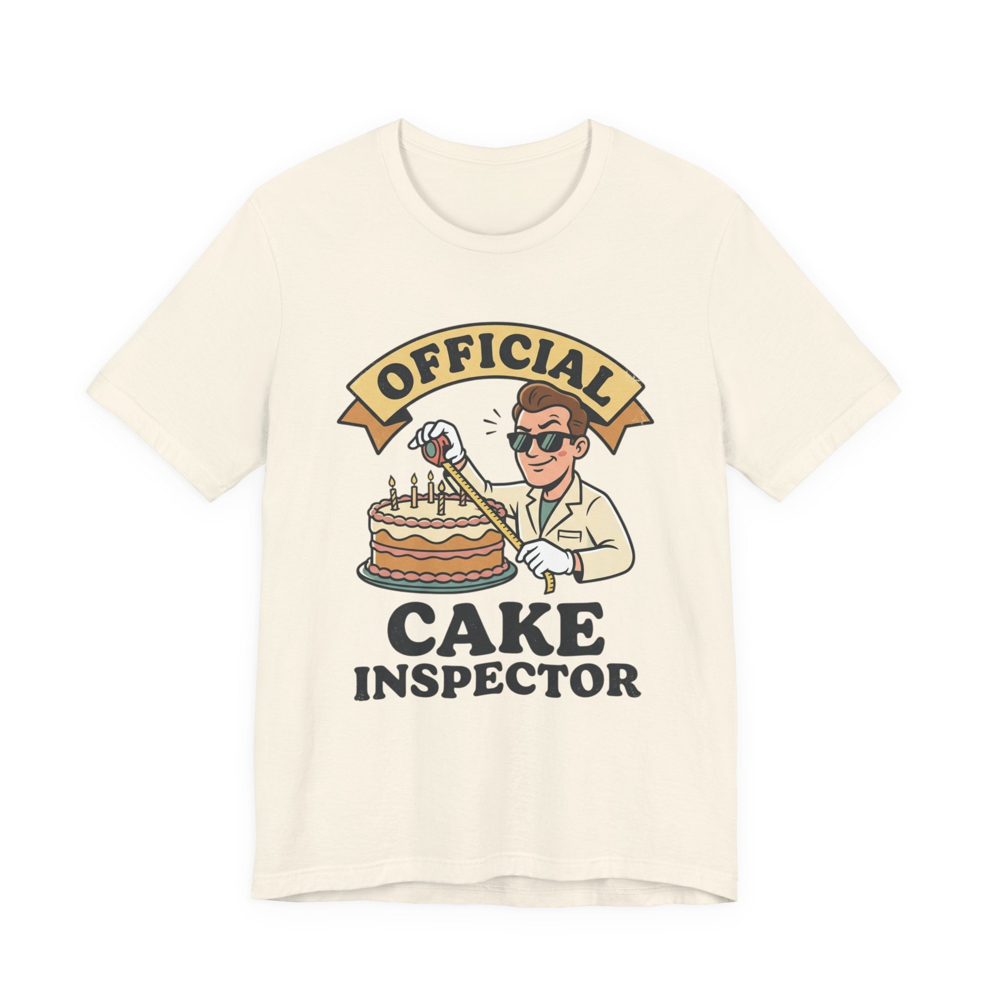 Cake Inspector T-Shirt — "Official Cake Inspector" Funny Baking Tee