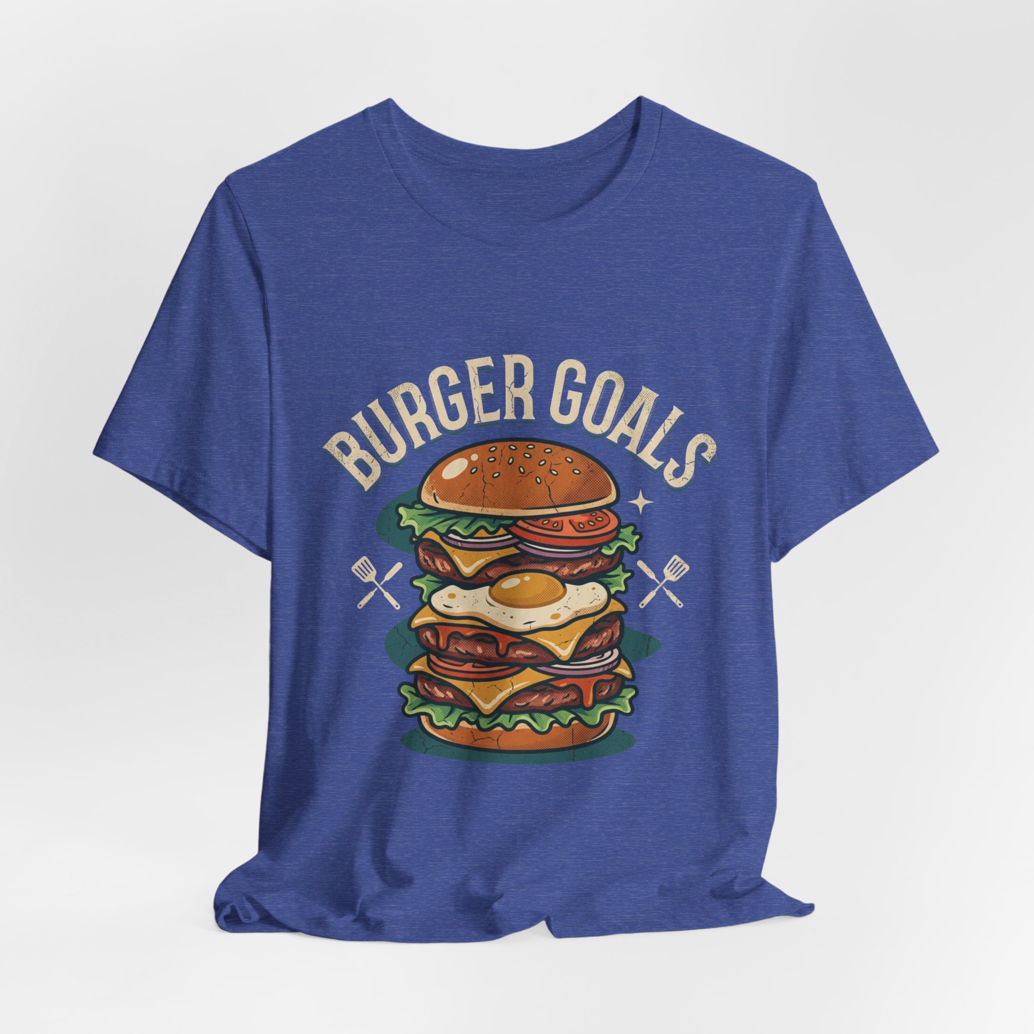 Burger Goals T-Shirt — Funny Cheeseburger Graphic Tee for Burger Lovers