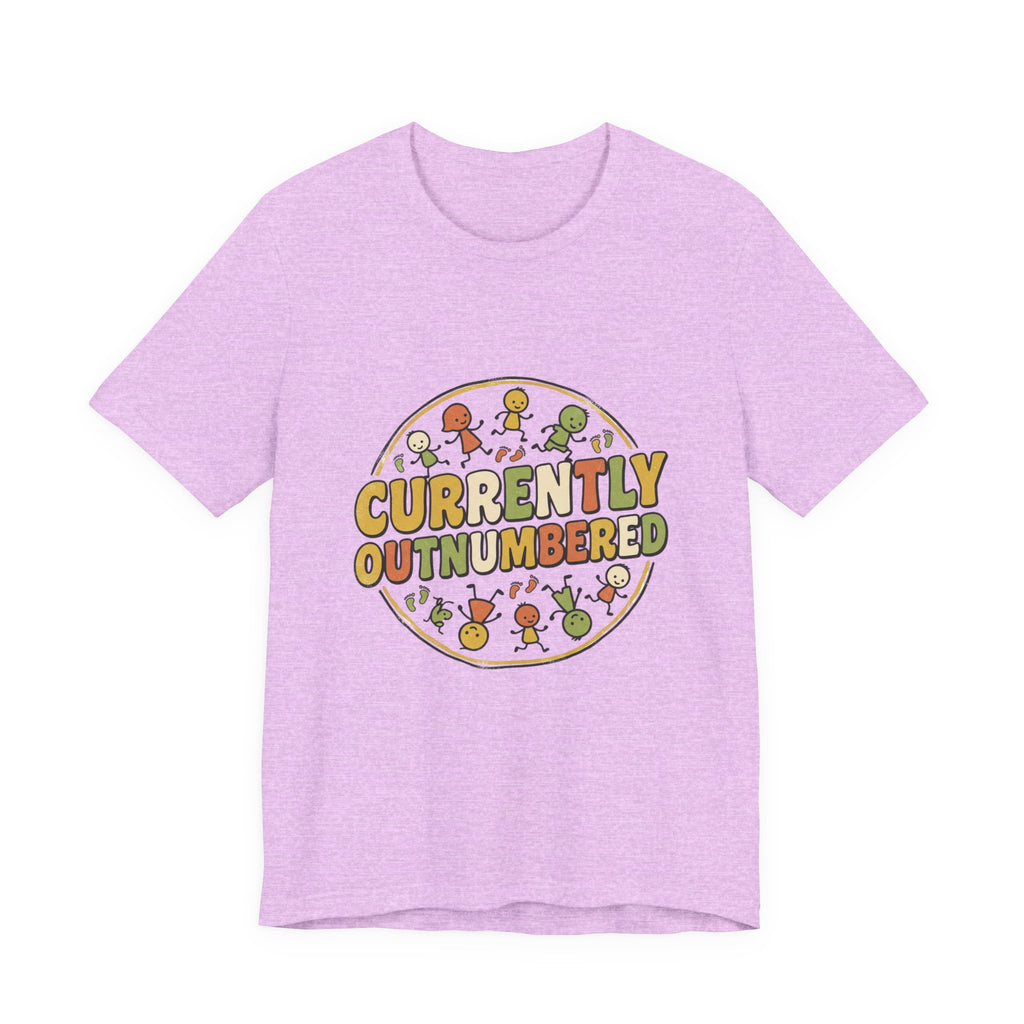 Currently Outnumbered T-Shirt — Funny Family Pregnancy Announcement Tee