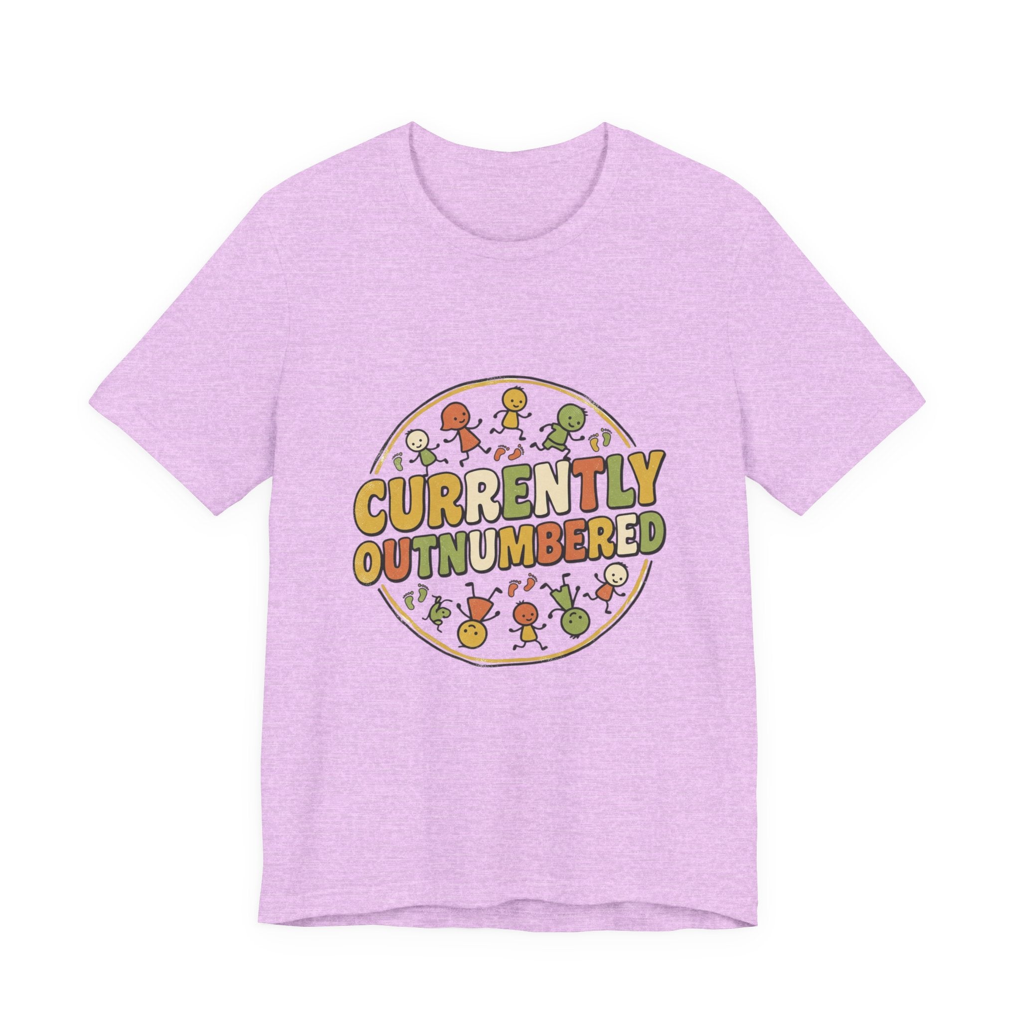Currently Outnumbered T-Shirt — Funny Family Pregnancy Announcement Tee
