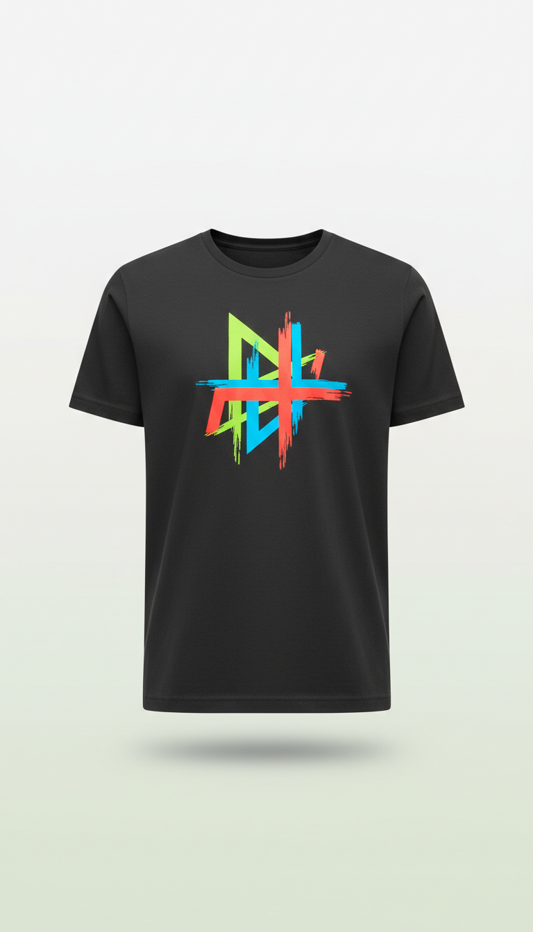 Graphic Tee in Urban Black