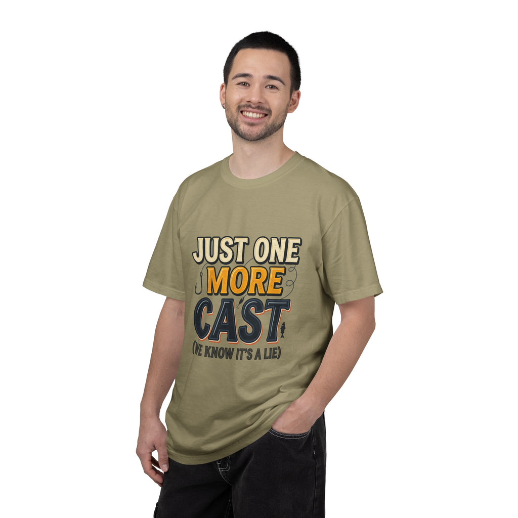 Fishing T-Shirt — "Just One More Cast (We Know It's A Lie)" Graphic Tee