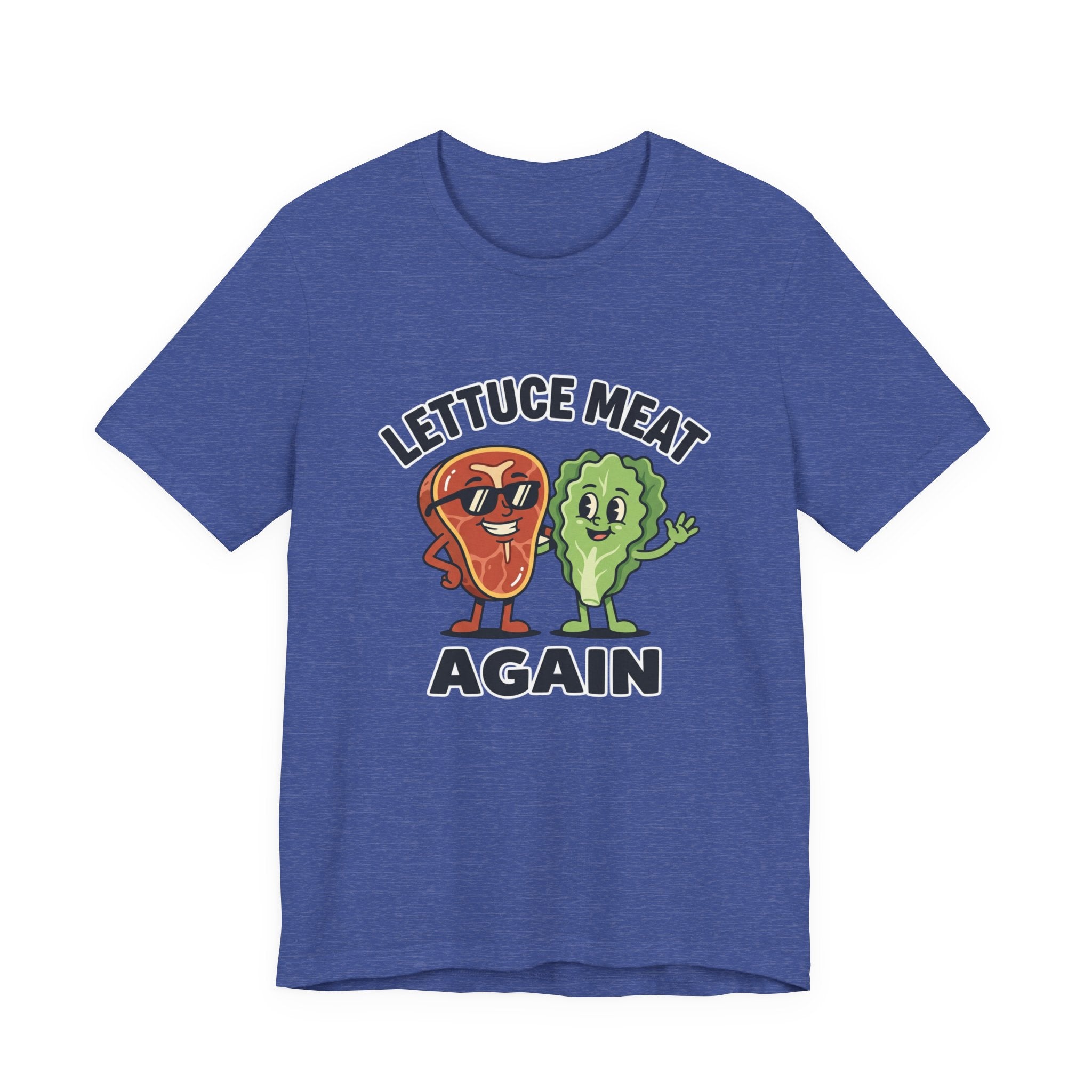 Lettuce Meat Again Tee — Funny Vegan/Meat-Lover Graphic T-Shirt