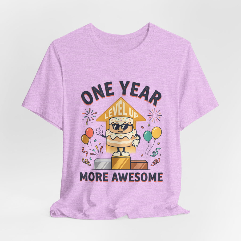 Birthday Baby Tee — "One Year More Awesome" 1st Birthday Shirt