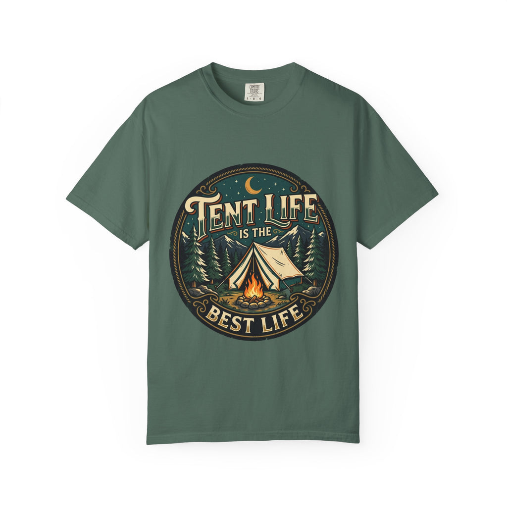Tent Life T-Shirt — 'Tent Life is the Best Life' Camping Graphic Tee