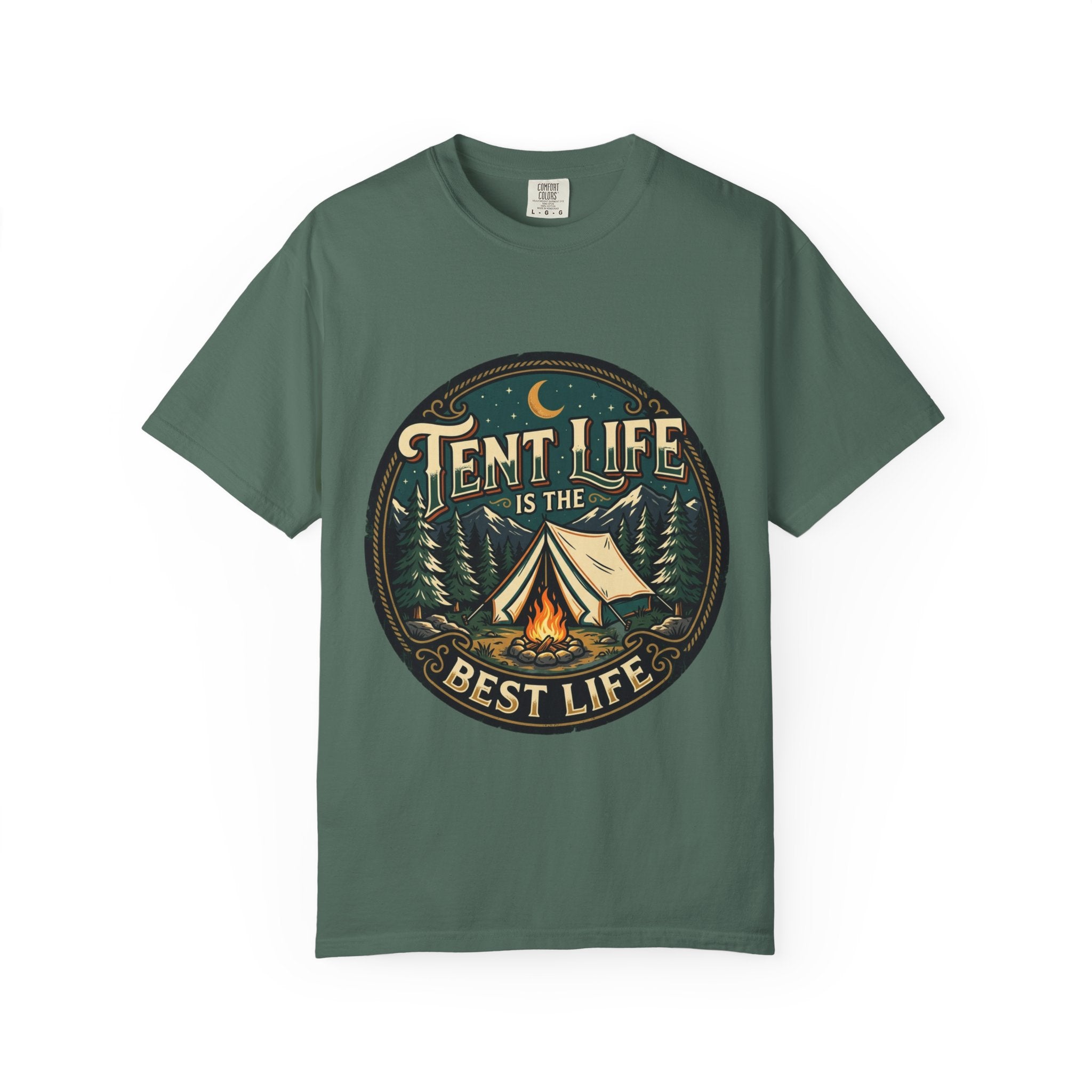Tent Life T-Shirt — 'Tent Life is the Best Life' Camping Graphic Tee