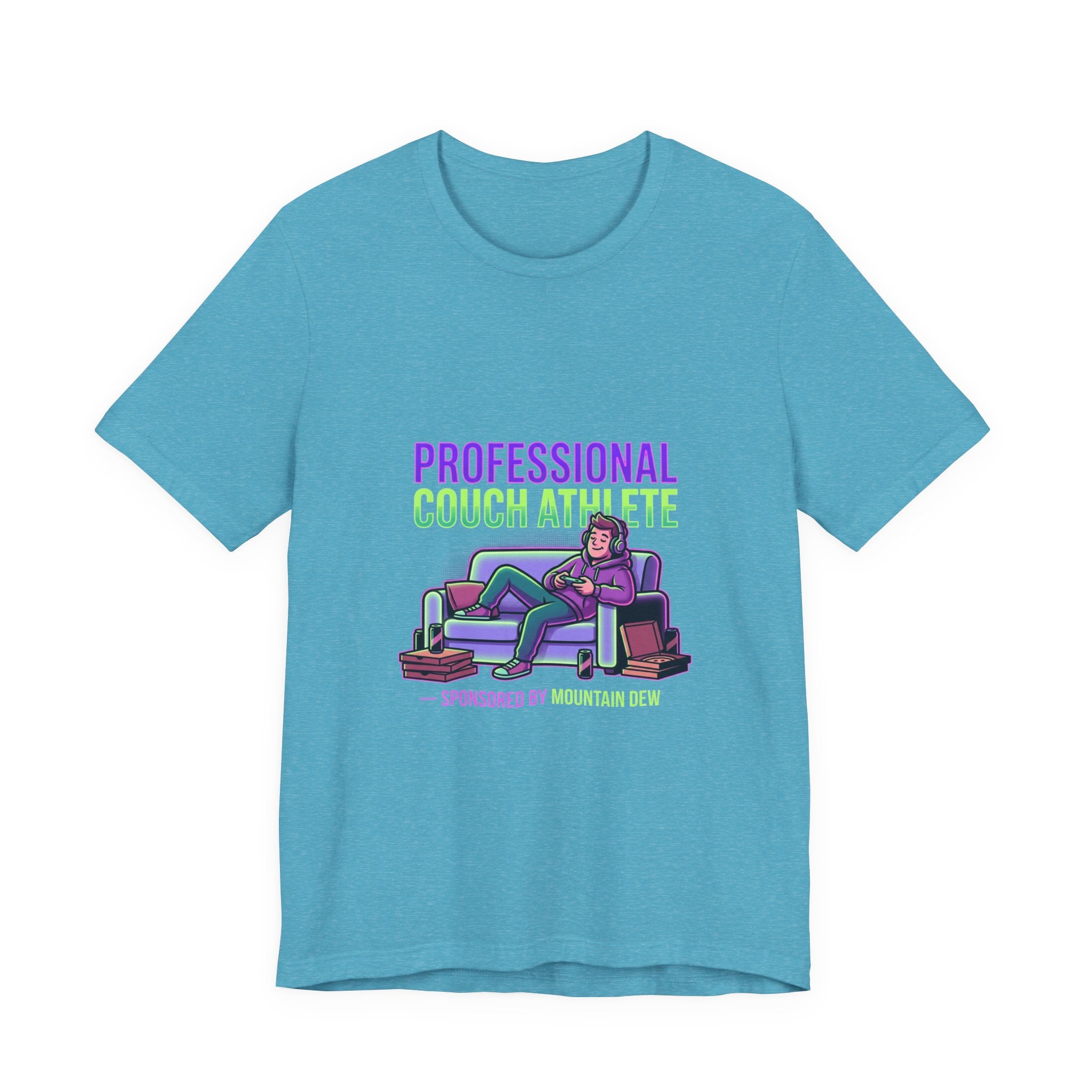 Professional Couch Athlete T-Shirt — Funny Lazy Gamer Tee