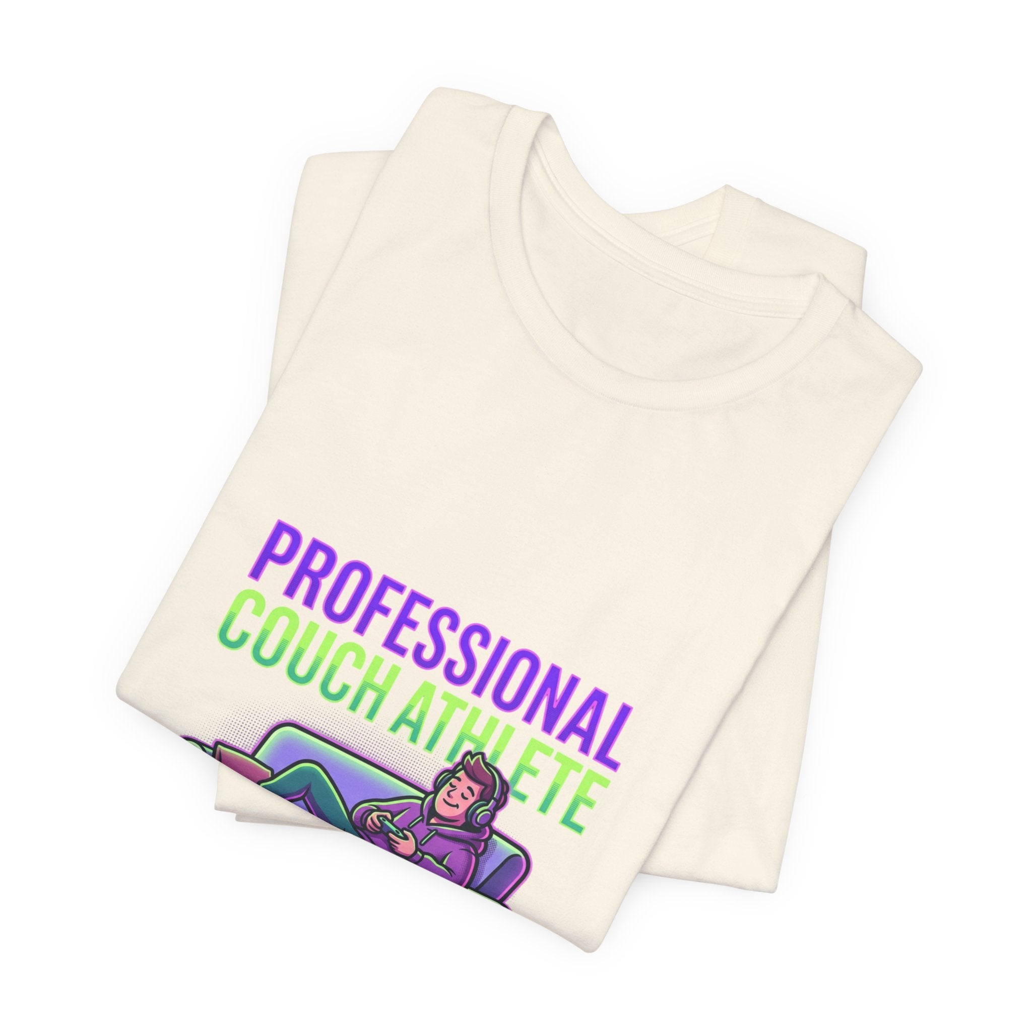 Professional Couch Athlete T-Shirt — Funny Lazy Gamer Tee