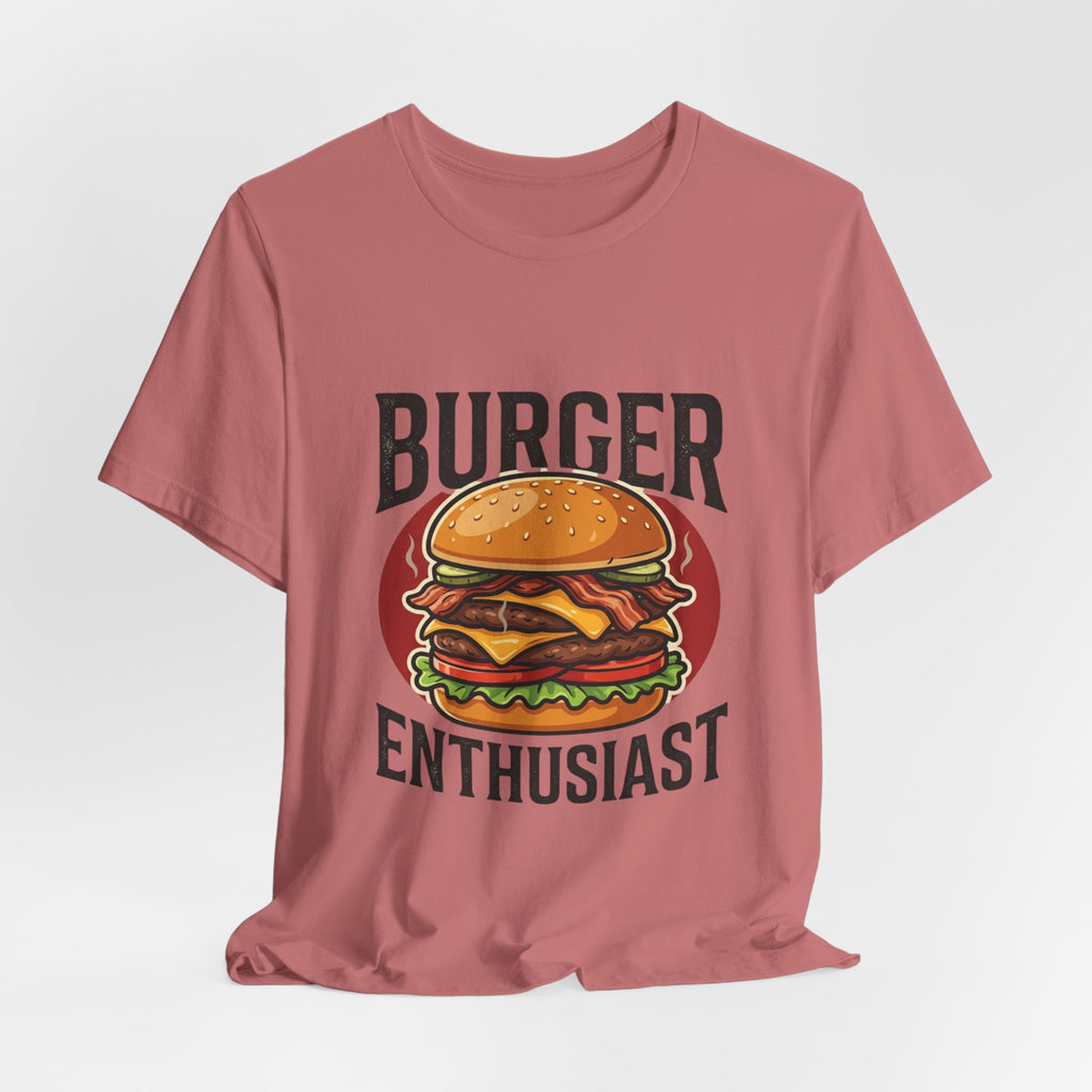 Burger Enthusiast T-Shirt — Retro Cheeseburger Graphic Tee for Foodies
