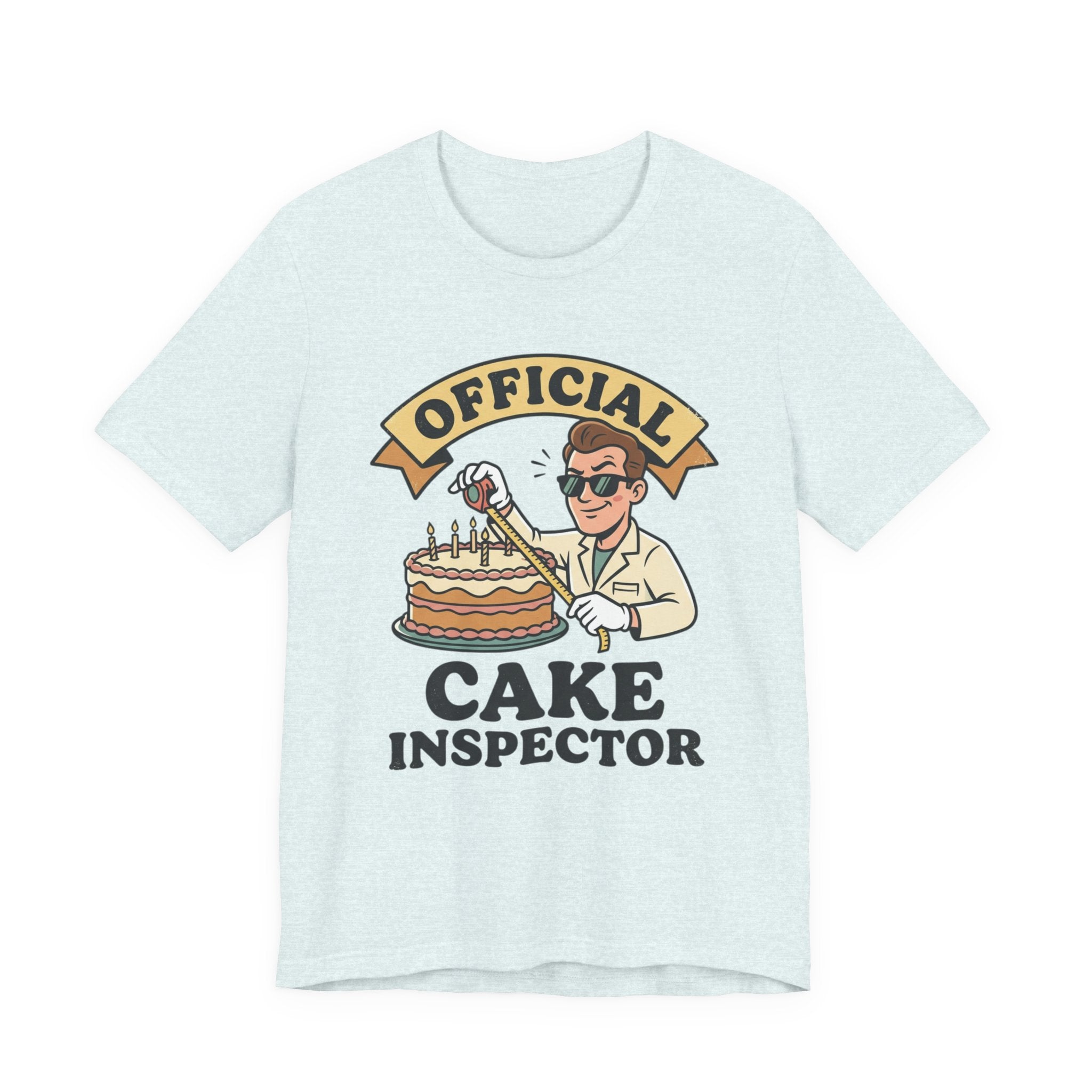 Cake Inspector T-Shirt — "Official Cake Inspector" Funny Baking Tee