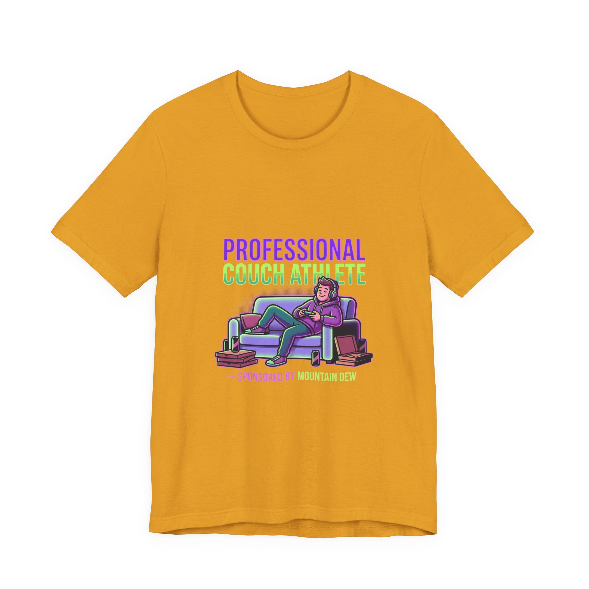 Professional Couch Athlete T-Shirt — Funny Lazy Gamer Tee