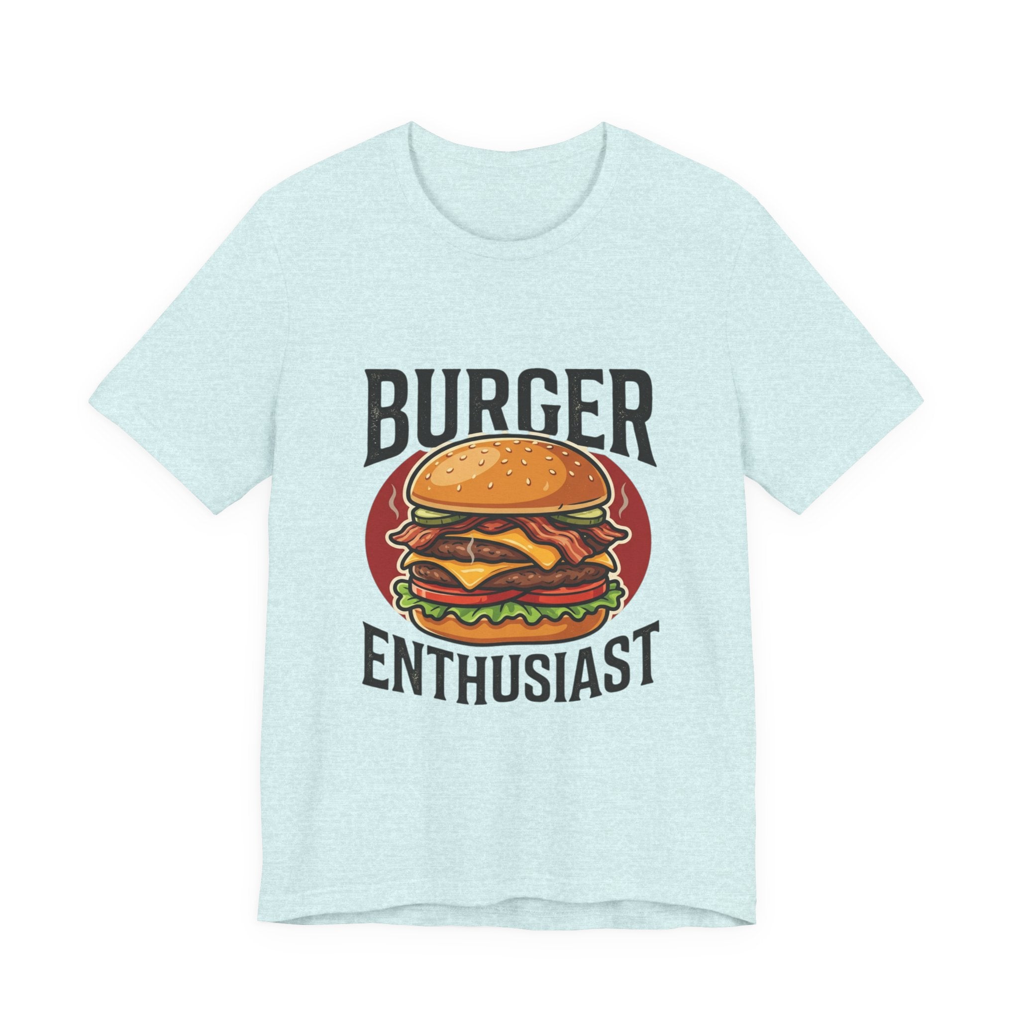 Burger Enthusiast T-Shirt — Retro Cheeseburger Graphic Tee for Foodies
