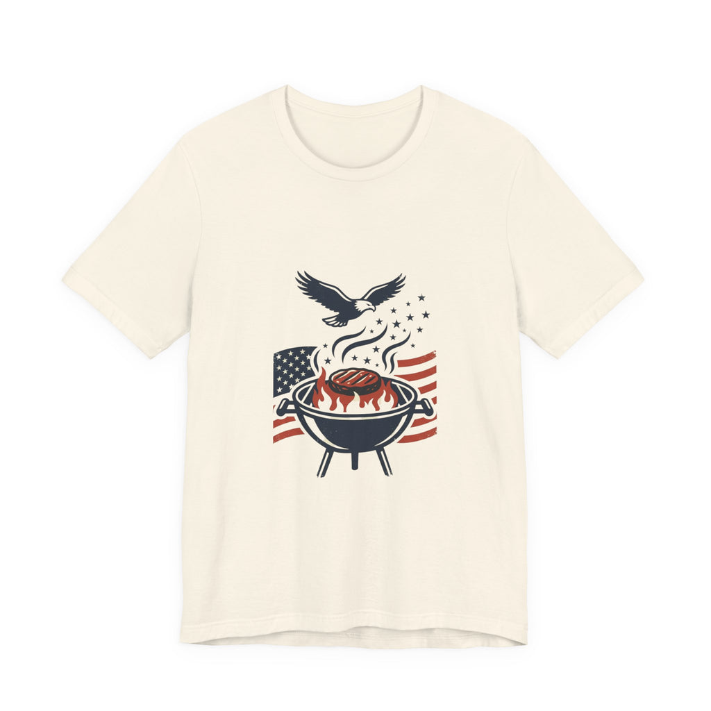 Faith & Freedom BBQ Tee | Patriotic vintage Americana July 4th