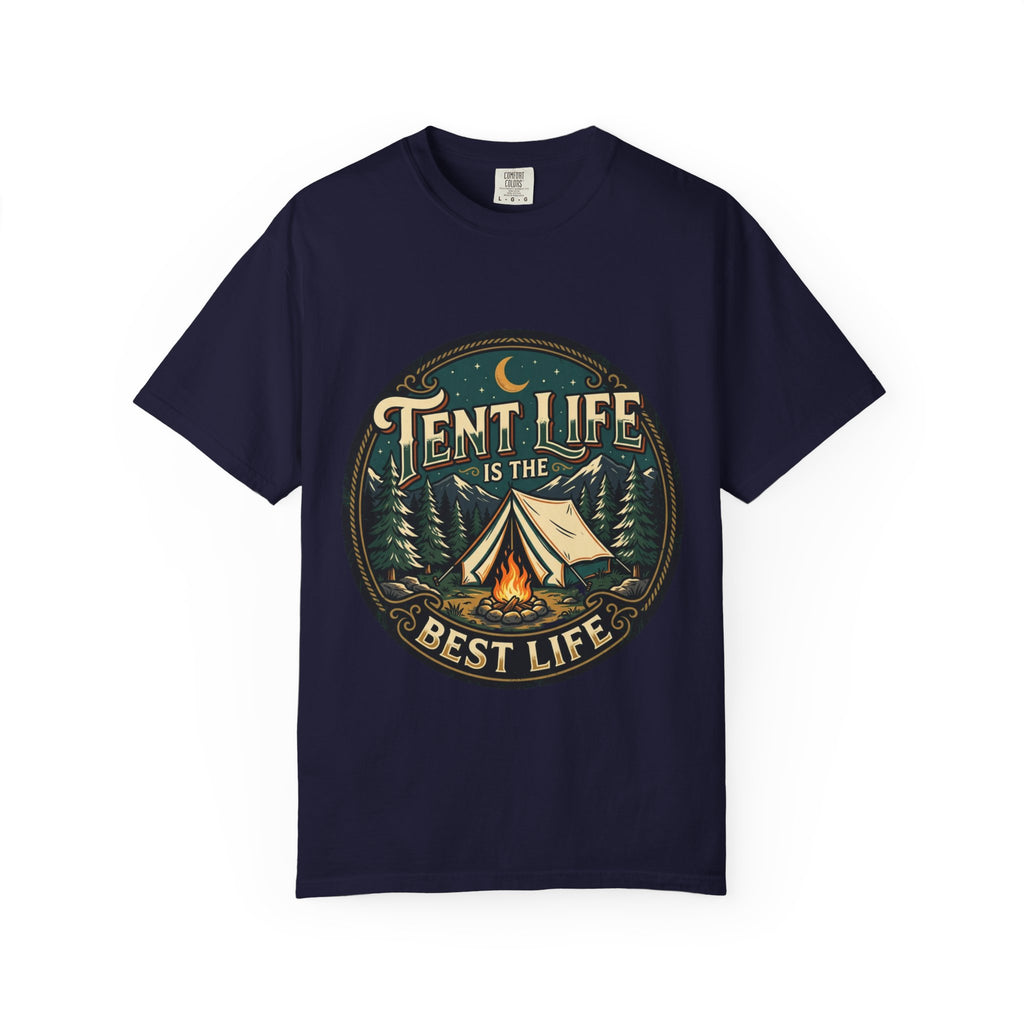 Tent Life T-Shirt — 'Tent Life is the Best Life' Camping Graphic Tee
