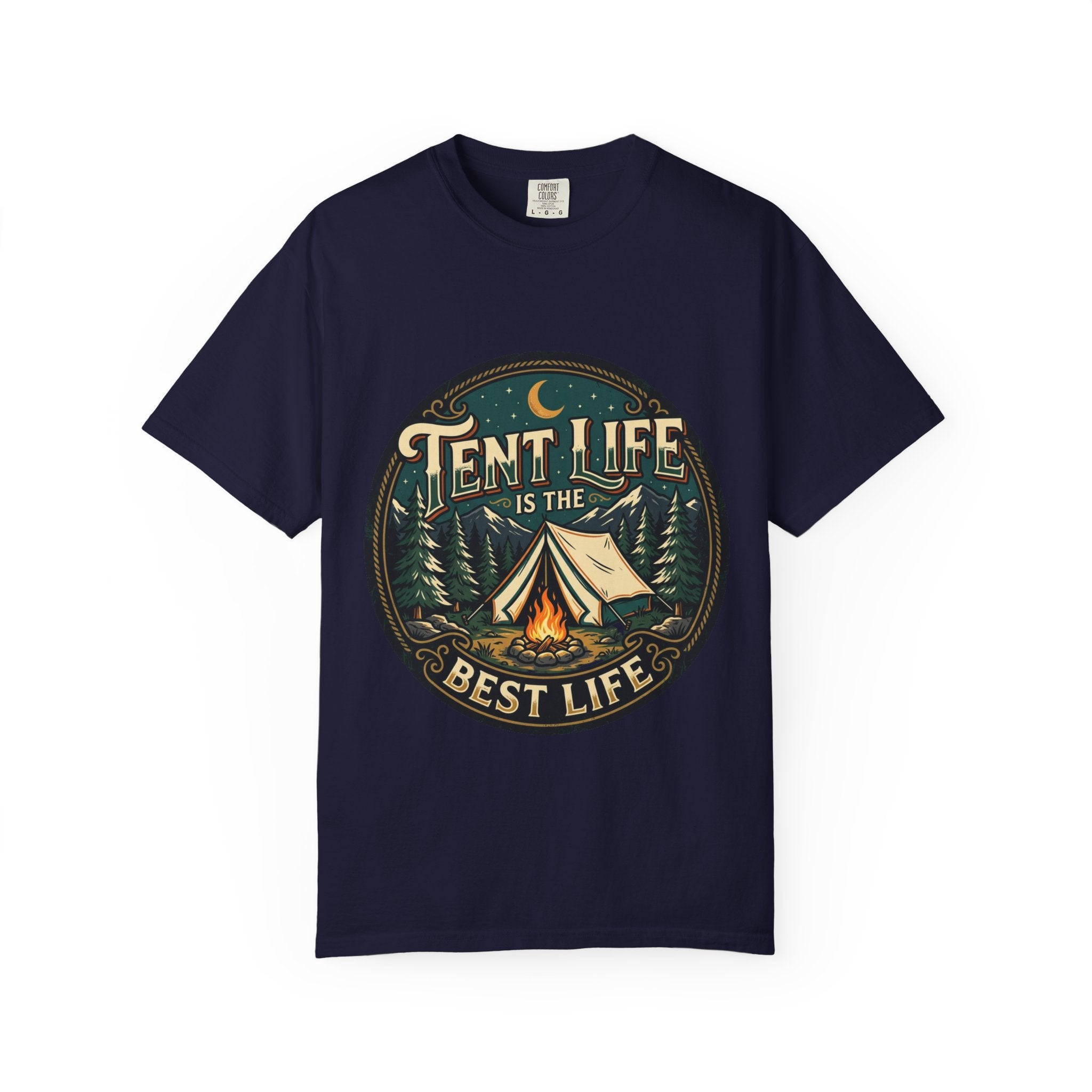 Tent Life T-Shirt — 'Tent Life is the Best Life' Camping Graphic Tee