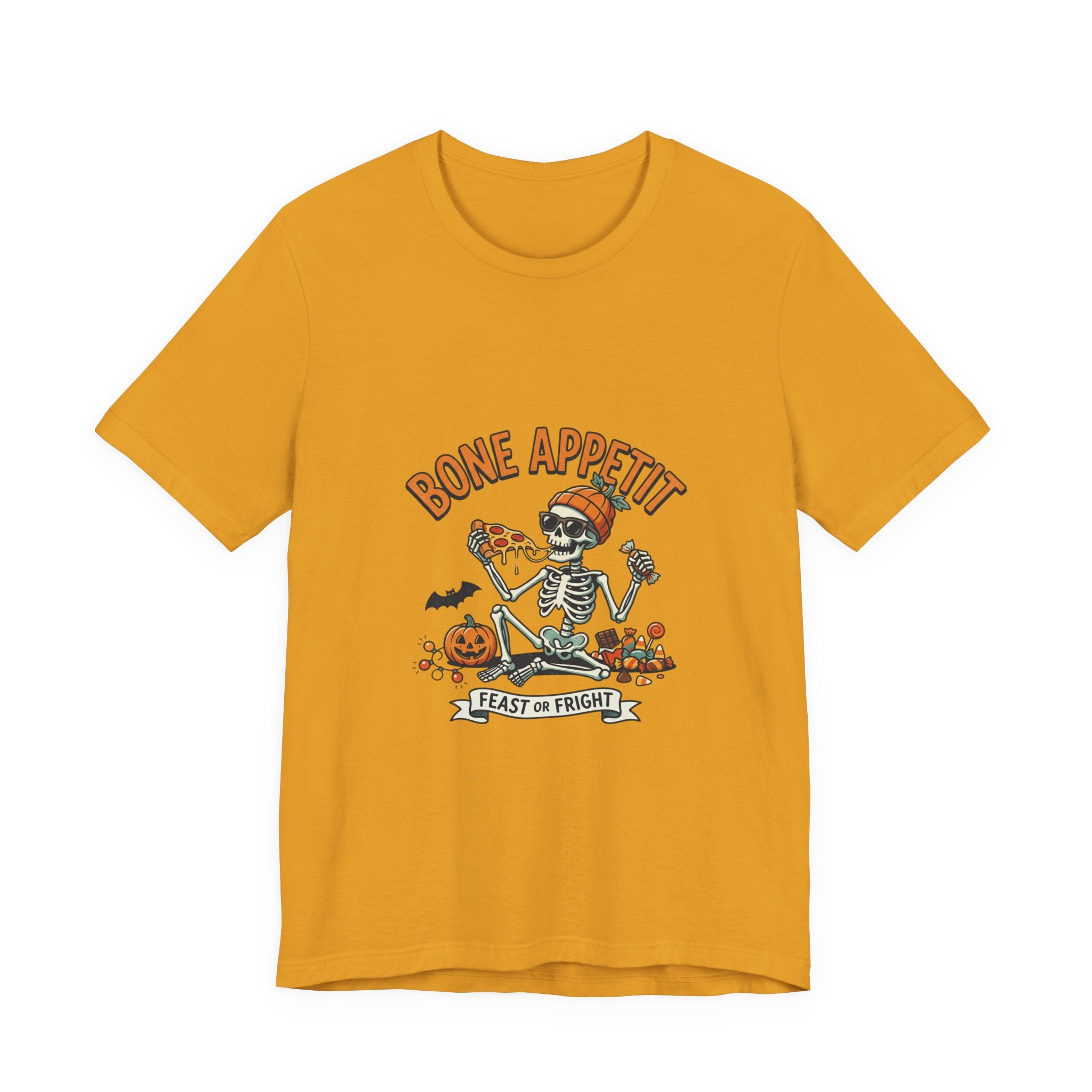 Bone Appetit Halloween T-Shirt — Skeleton Feast of Fright Tee