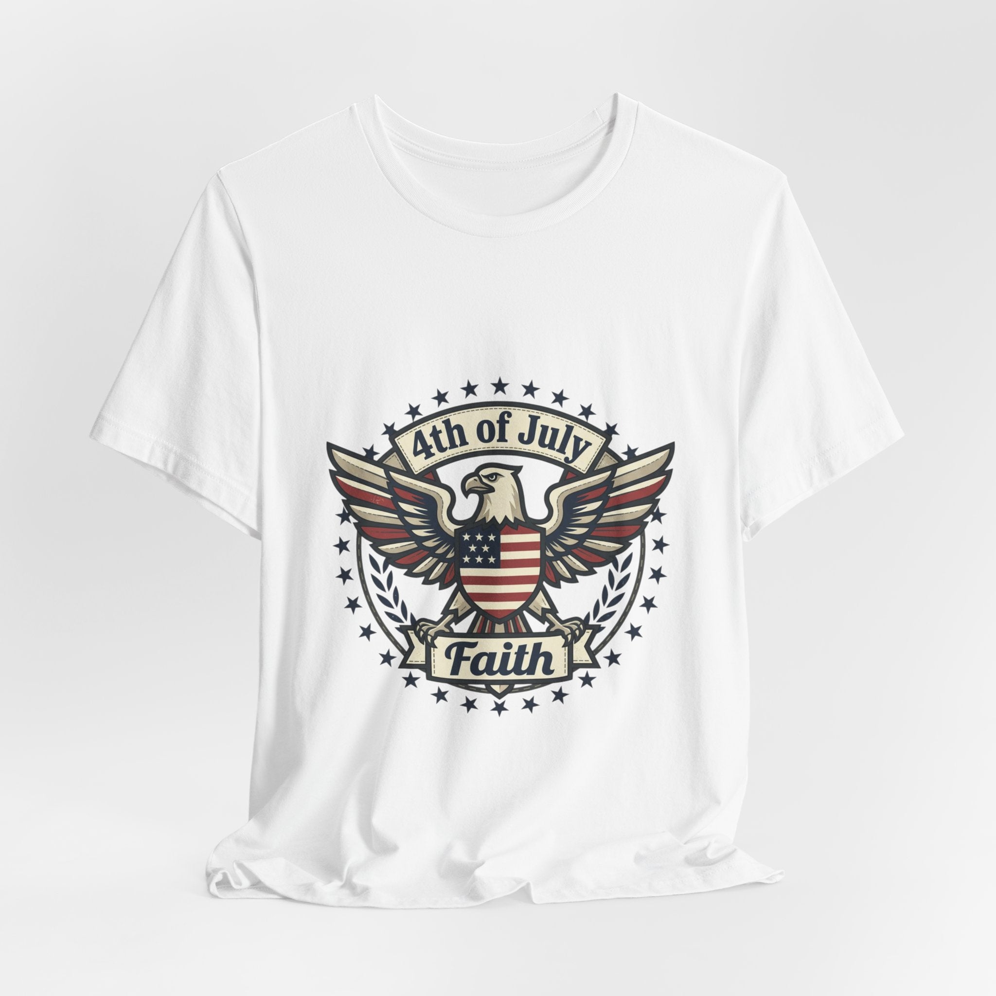 Faith & Freedom Eagle Tee | Patriotic, Vintage Americana, July 4th
