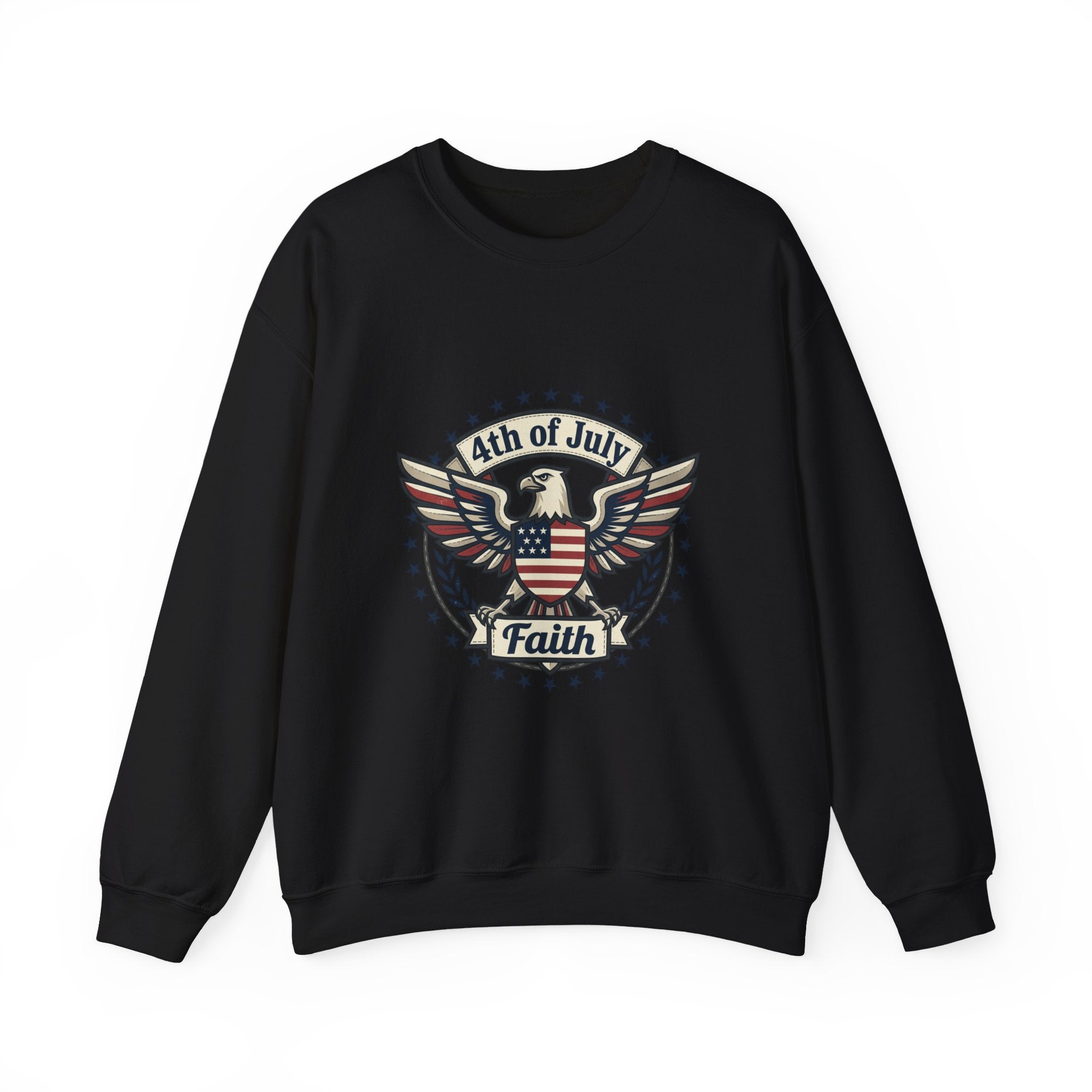 Faith & Freedom 4th of July Sweatshirt | patriotic, faith-based, vintage Americana