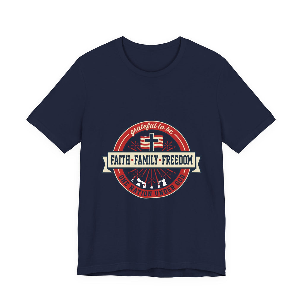 Faith • Family • Freedom T-Shirt | patriotic faith-based vintage Americana