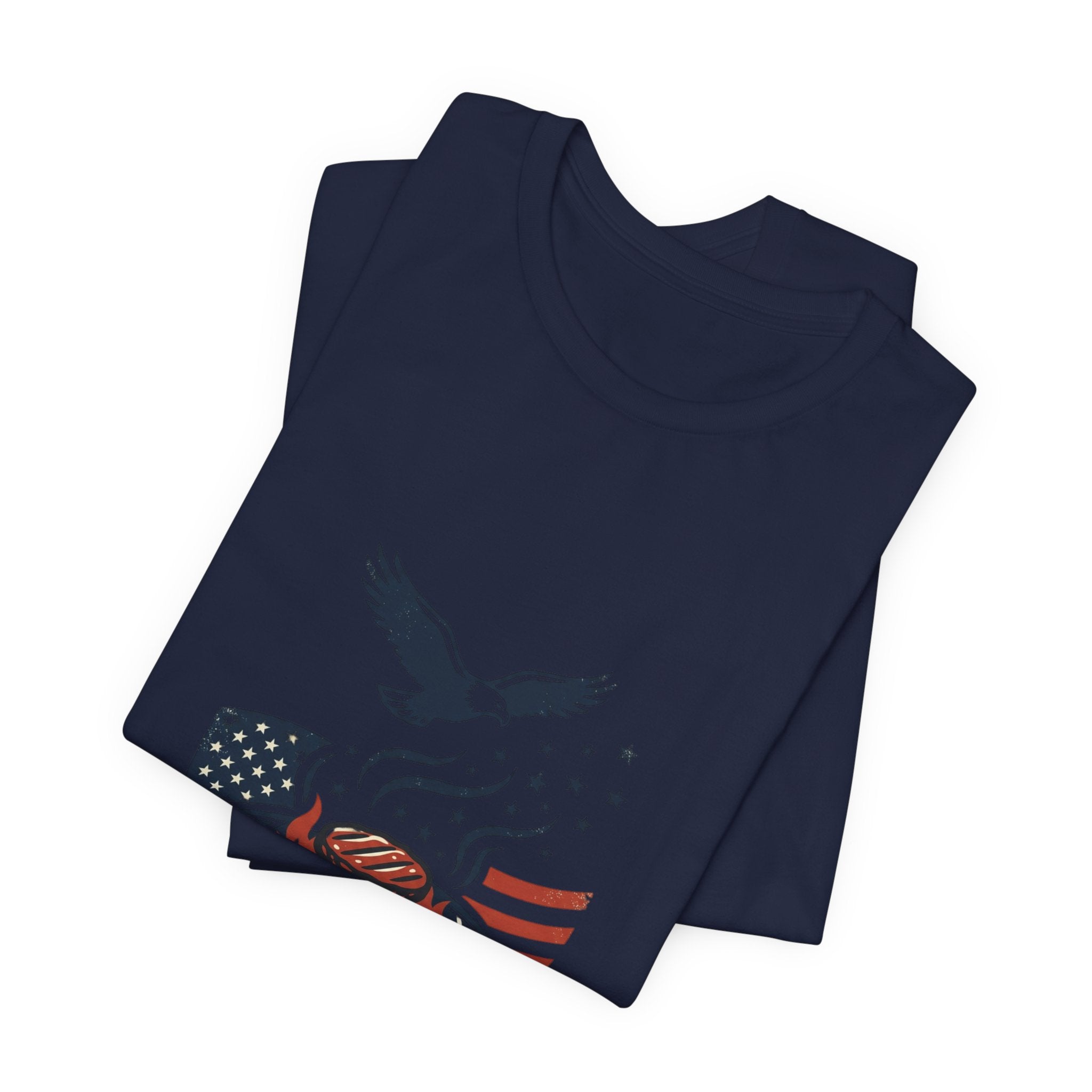 Faith & Freedom BBQ Tee | Patriotic vintage Americana July 4th