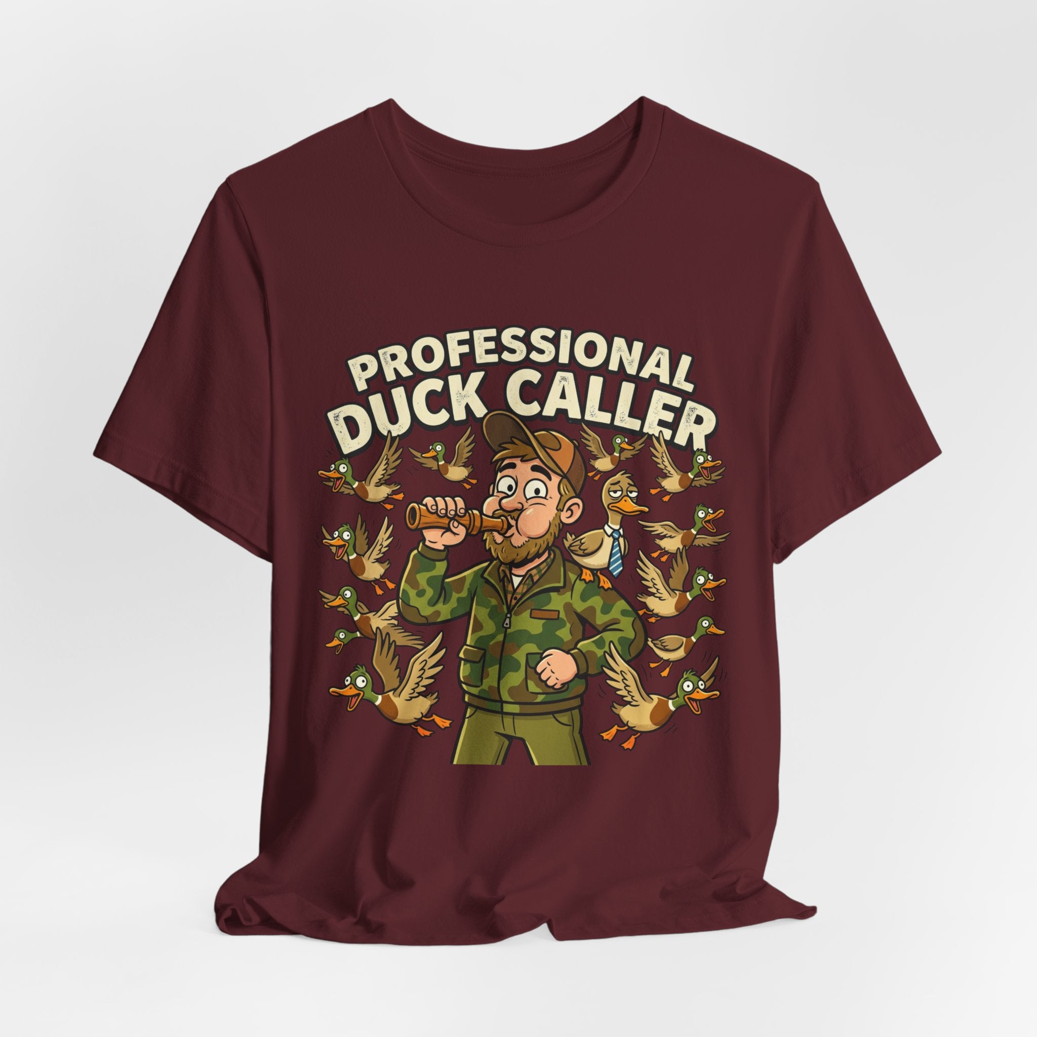 Professional Duck Caller T-Shirt — Funny Hunting Tee for Duck Hunters