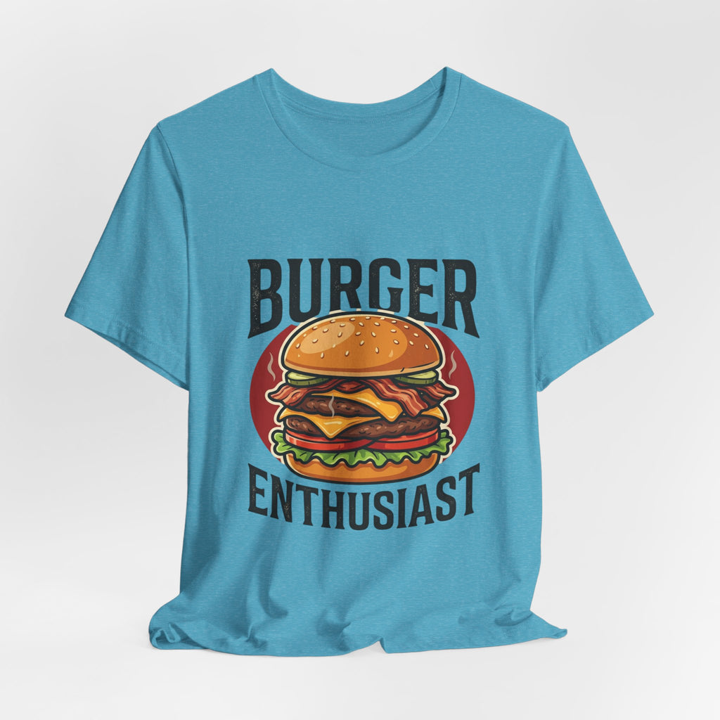 Burger Enthusiast T-Shirt — Retro Cheeseburger Graphic Tee for Foodies