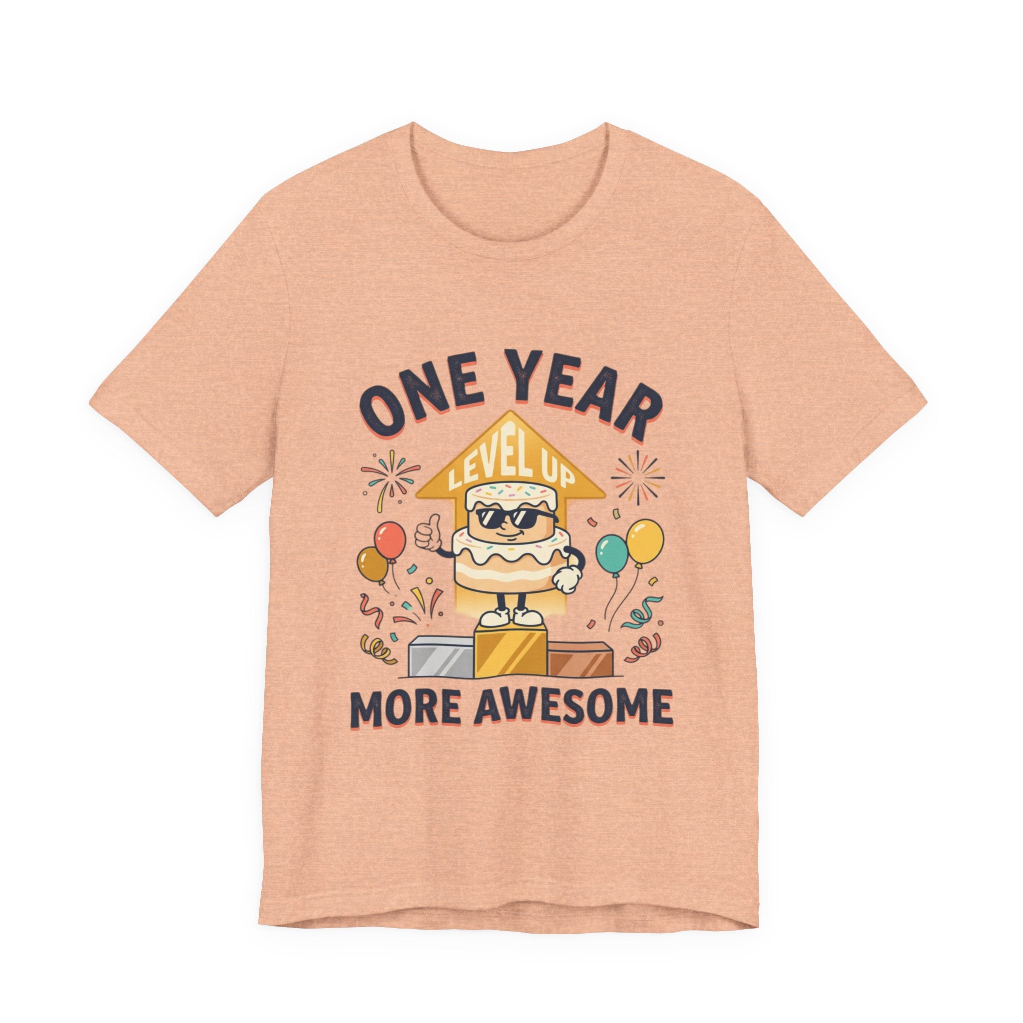 Birthday Baby Tee — "One Year More Awesome" 1st Birthday Shirt