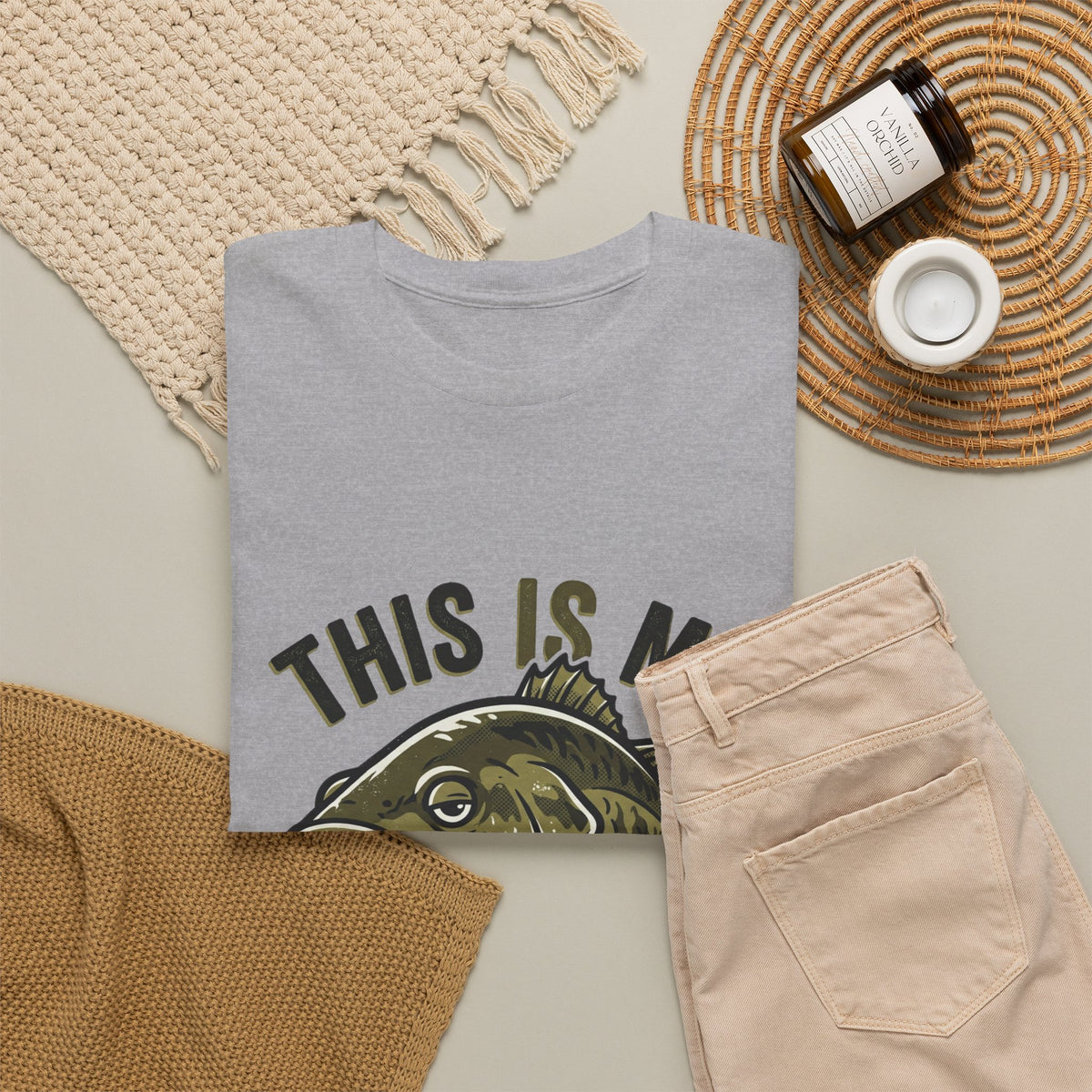 Resting Bass Face Fishing T-Shirt