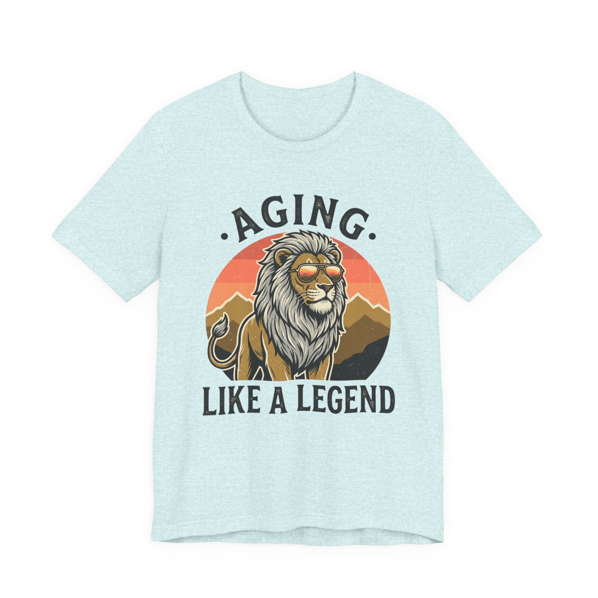 Aging Like a Legend Tee — Vintage Lion Graphic T-Shirt for Men & Women