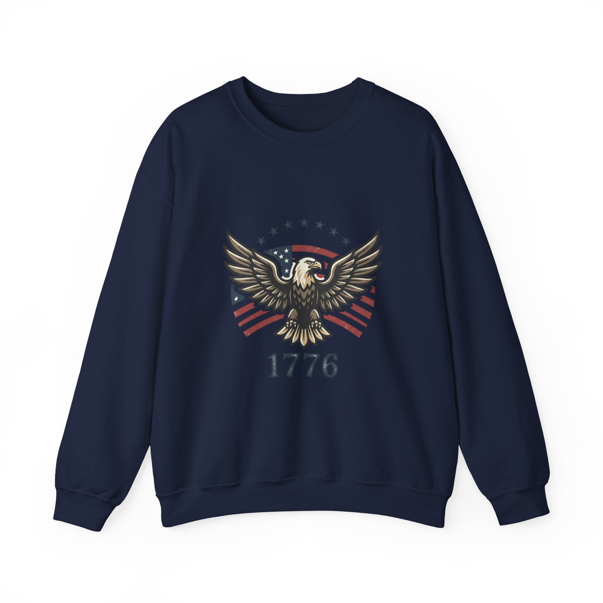 Liberty Eagle 1776 Sweatshirt | Faith-based Patriotic, Vintage Americana